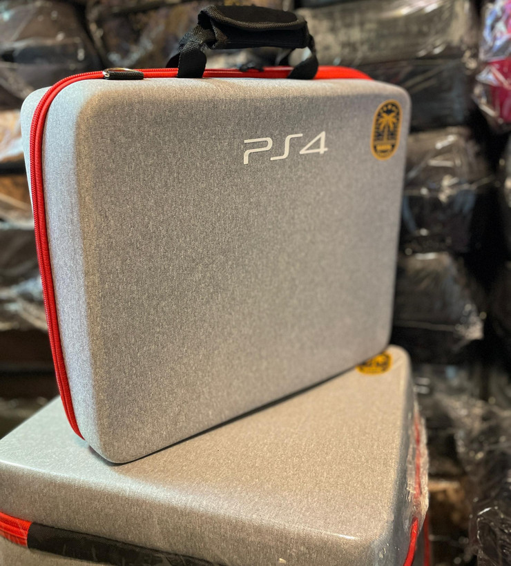 کیف ۵ کاره چمدانی پلی استین PS4 طوسی روشن