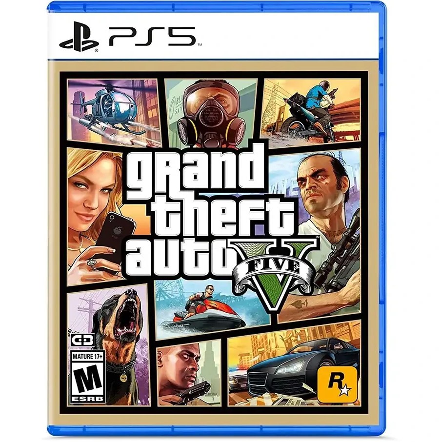 دیسک بازی جی تی ای وی/DISK GTA V/GRAND THEFT AUTO V EDITION PS5