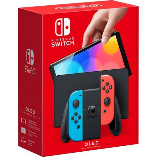 کنسول بازی نینتندو OLED کپیخورشده فول بازی | حافظه ۱۲۸گیگابایت ا Nintendo Switch OLED 64 GB درحد
