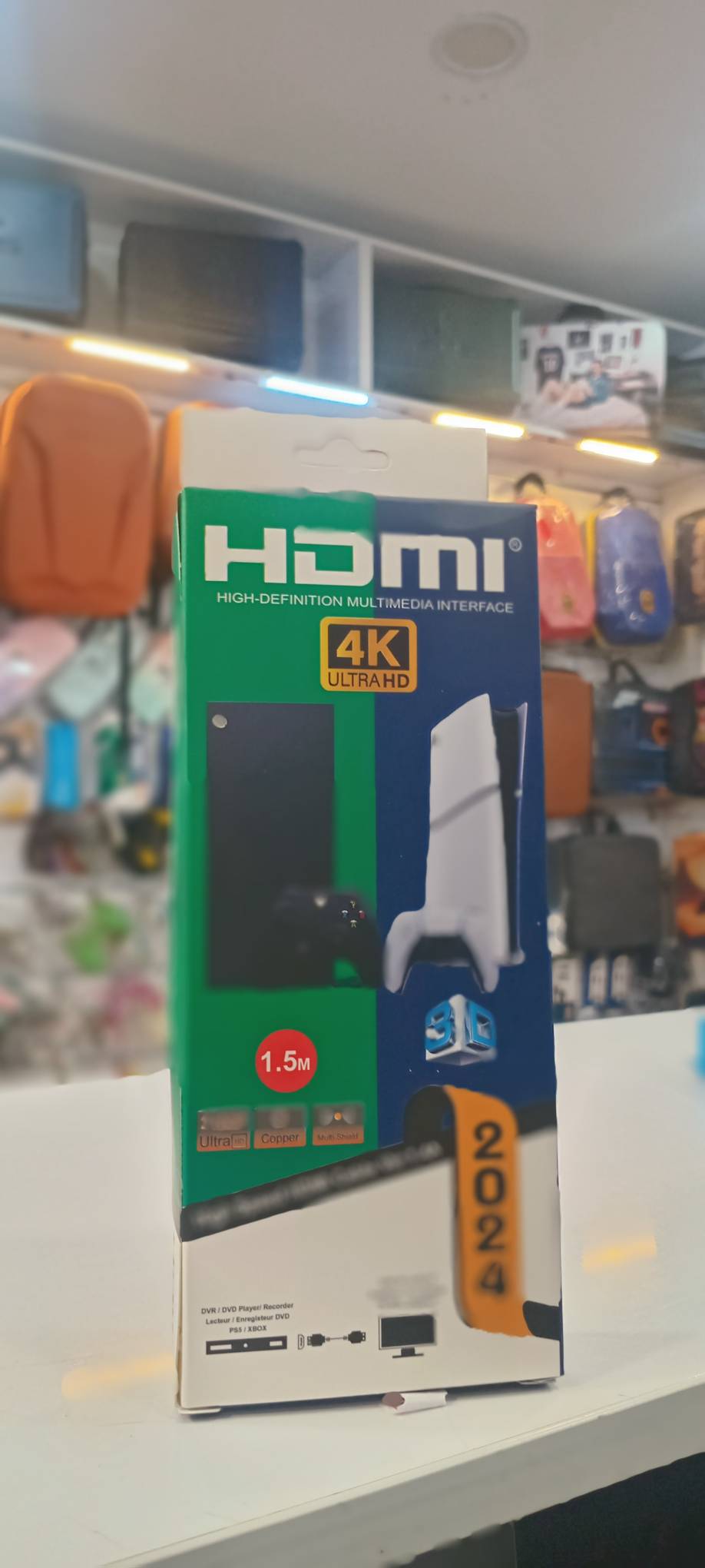 کابل ۱.۵ متری HDMI مخصوص  پلی استیشن و ایکس باکس، نینتندو و انواع کنسول- ps4 ps5 xbox nintendo اصلی - پویا گیم لند